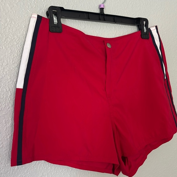 Tommy Hilfiger Red Performance Athletic Shorts - Picture 2 of 8